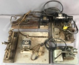 Group of 4 vintage machine parts