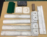 Group of 15+ pieces decorative marble, glass, and more