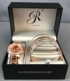 Womens Rampage Watch and Bangle Set in Original Packaging