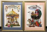 Group of 2 Framed and matted Spielzeug Museum Nurnberg posters