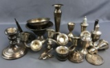 Group of Weighted/ Scrap Sterling Silver Holloware
