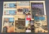Collection of Vintage Historic Newspapers and Magazines