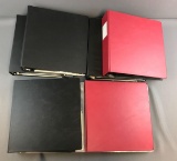 Group of 6 : Stamp Collecting Binders w/Stamps