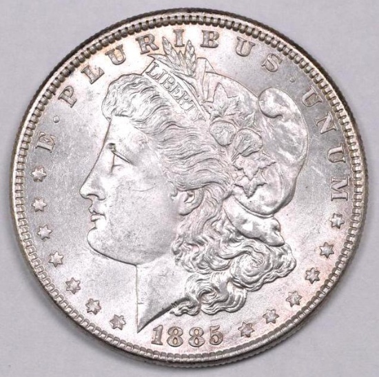 1885 P Morgan Silver Dollar.