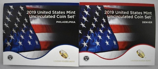 2019 U.S. Mint Set P & D.