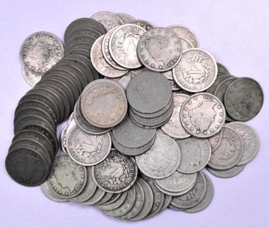 Group of (100) Liberty Nickels.