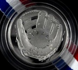 2014 S U.S. Mint, U.S. Baseball Hall of Fame Commemorative Half Dollar Proof.