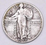 1927 S Standing Liberty Silver Quarter.