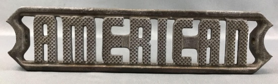 Antique Cast Iron "American" Grate