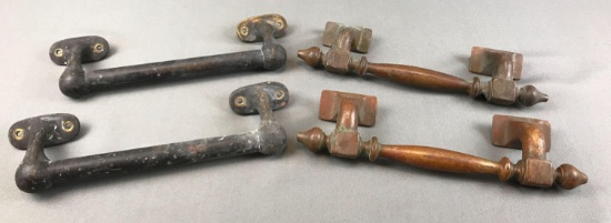 Group of 4 : Antique Casket Handles
