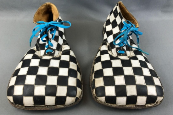 Vintage "Checkered" Clown Shoes