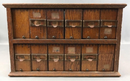 Vintage Wooden Multi-drawer Cabinet