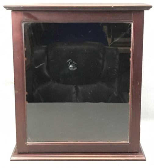Vintage Wooden Display Case w/ Glass Front