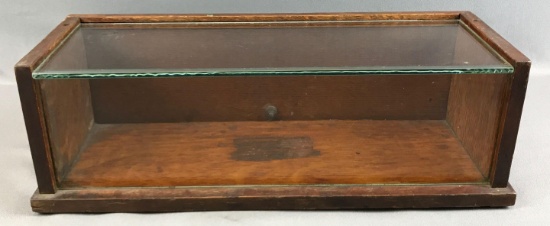 Antique Wood and Glass Display Case