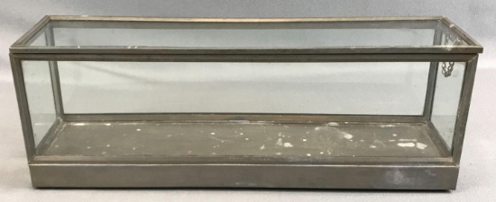 Antique Metal and Glass Display Case