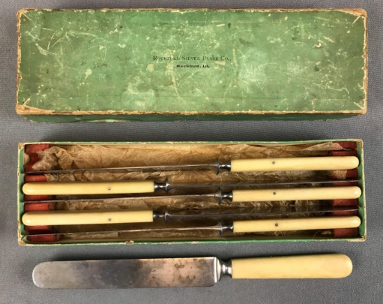 Group of 6 : Butter Knives - J. Russell and Co. Green River Works