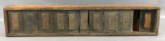 Vintage Hand Crafted Wooden Storage Box
