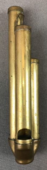 Vintage Brass Triple Whistle