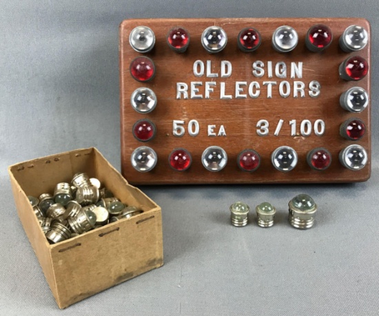 Group of Vintage Sign Reflectors
