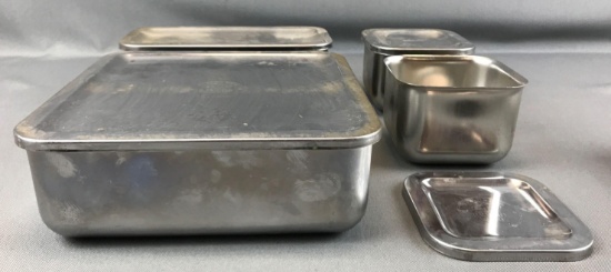 Vintage "Revere Ware" Stainless Steel Containers