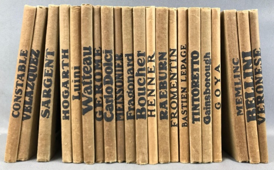 Group of 21 Volumes : "Masterpieces in Color" Artist Books - Veronese, Bellini, Memlinc + Constable