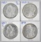 Group of (4) Morgan Silver Dollars.