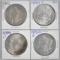 Group of (4) Morgan Silver Dollars.