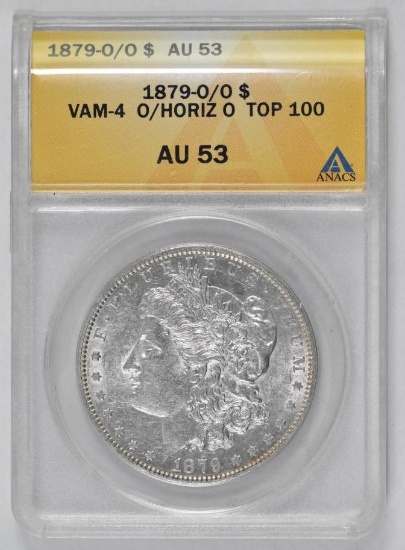 1879 O/O Morgan Silver Dollar (ANACS) AU53.
