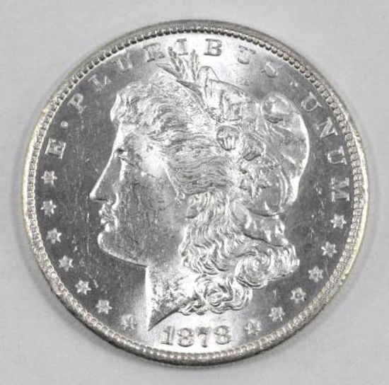 1878 S Morgan Silver Dollar.