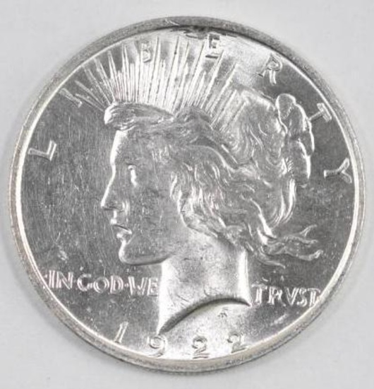 1922 P Peace Silver Dollar.