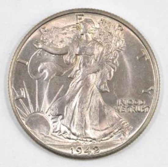 1942 P Walking Liberty Silver Half Dollar.