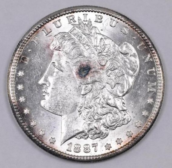 1887 S Morgan Silver Dollar.