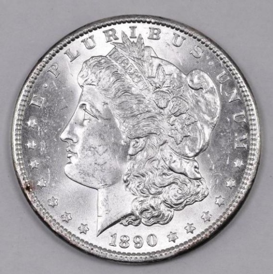 1890 P Morgan Silver Dollar.