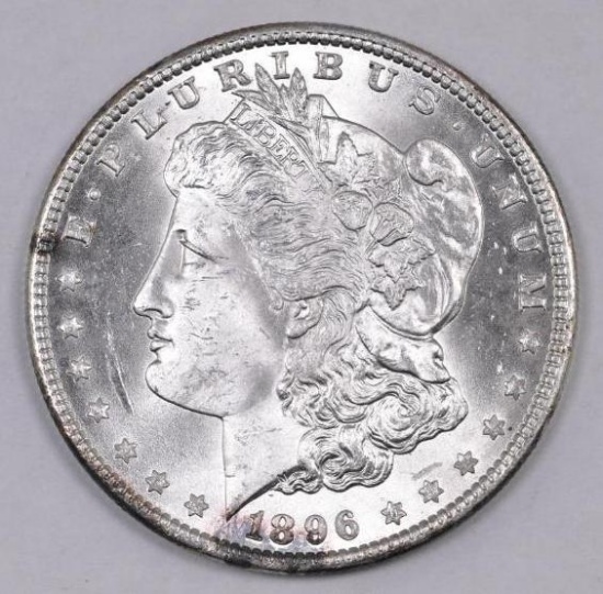 1896 P Morgan Silver Dollar.