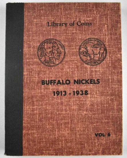 Group of (60) Buffalo Nickels in Library of Coins Album 1913-1938 D.