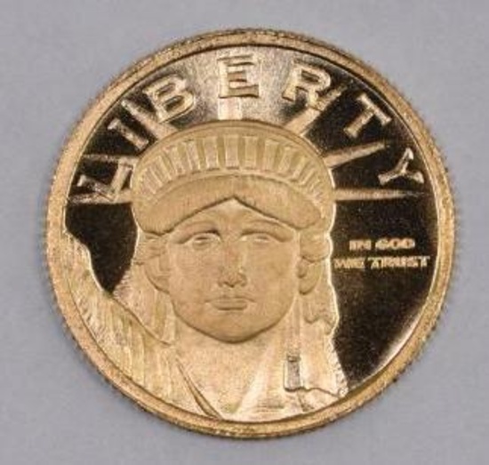 Money Metals Exchange 1/10thoz. .9999 Fine Gold Round.
