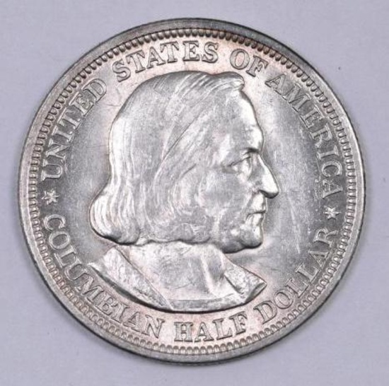 1893 Columbian Exposition Commemorative Silver Half Dollar.
