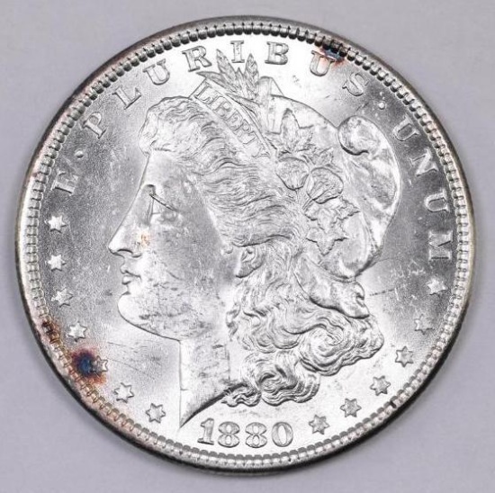 1880 P Morgan Silver Dollar.