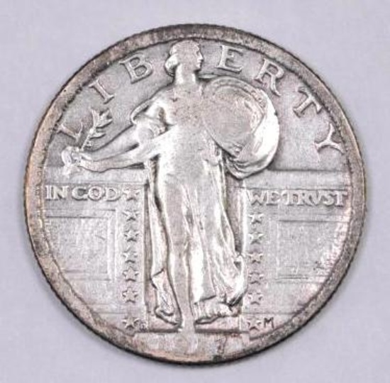 1917 D Ty.2 Standing Liberty Silver Quarter.