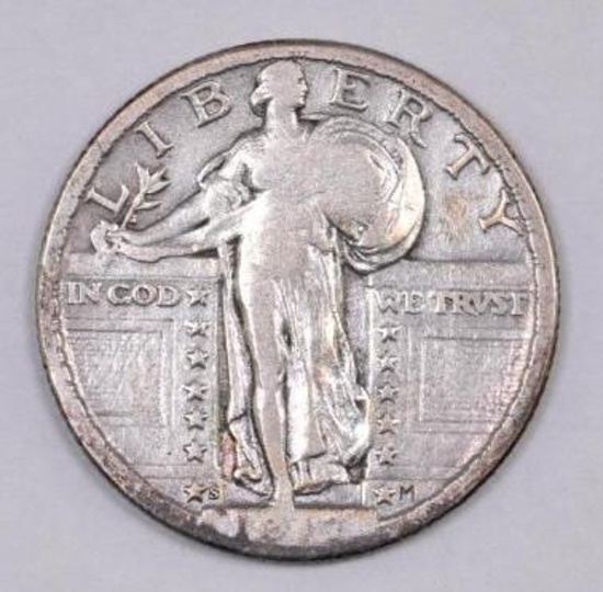 1917 S Ty.2 Standing Liberty Silver Quarter.