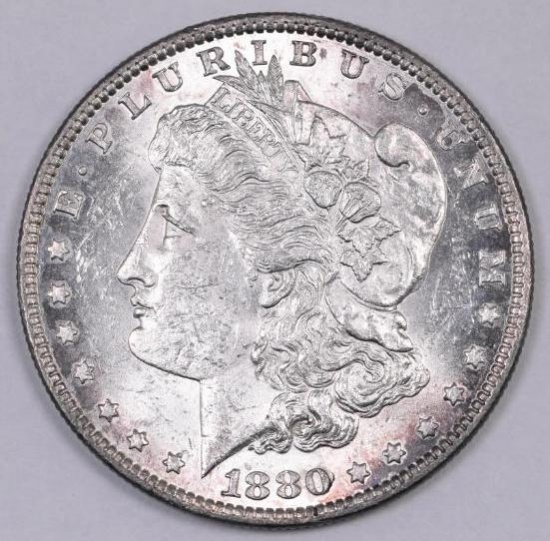 1880 O Morgan Silver Dollar.