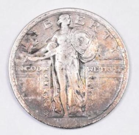 1921 P Standing Liberty Silver Quarter.