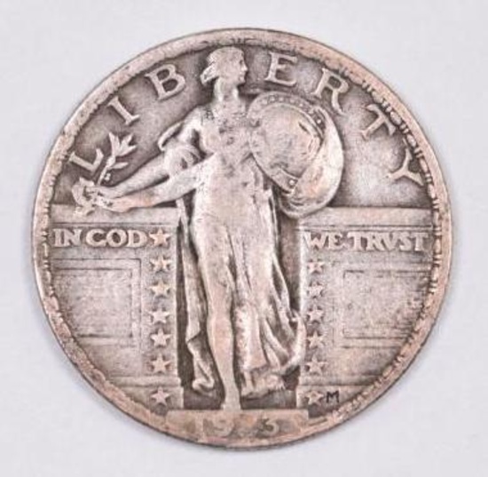 1923 P Standing Liberty Silver Quarter.