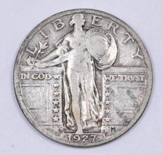 1927 S Standing Liberty Silver Quarter.