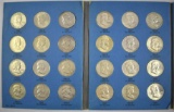 Group of (35) Franklin Silver Half Dollars in Whitman Folder 1948-1963 Complete.