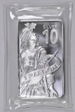 Freedom Design 10oz. .999 Fine Silver Ingot / Bar.
