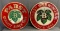 Group of 2 Pabst brewing co. Reverse painted glass beer signs