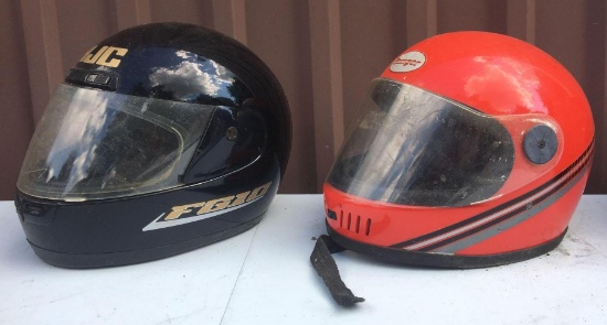 Group of 2 Vintage Helmets