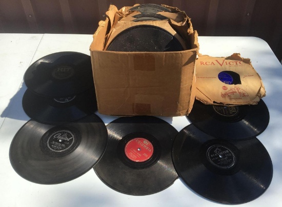 Large group of 78s Records