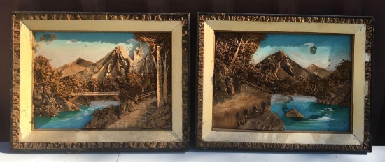 Group of 2 Folk Art